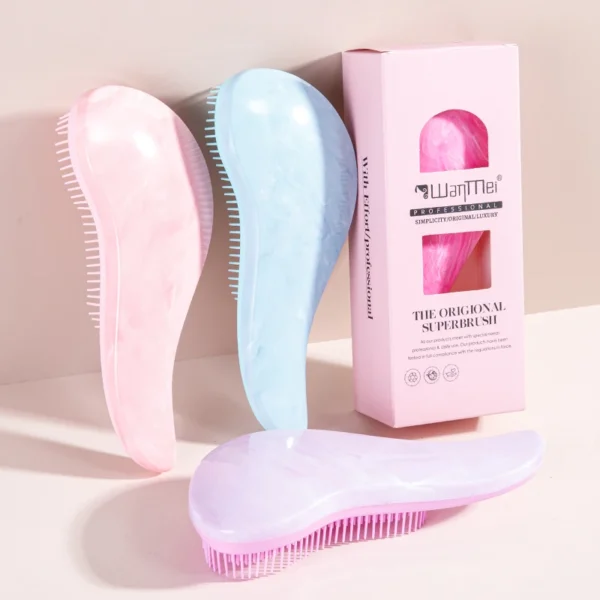 1pc Magic Detangling Comb Boxed 4 Colors Anti-static Massage Hair Brushes Air Cushion Hairbrush Comb Festival Gift Box Comb - Image 2