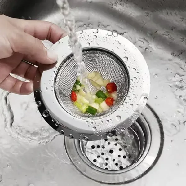 Kitchen Sink Strainer Stainless Steel Sink Funnel Anti Blocking Sink Dishwasher Basin Floor Drain Sewer Hair Strainer - Image 2