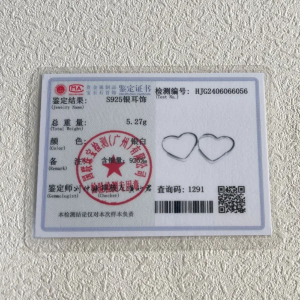 925 Sterling Silver Earrings Charm Women Trendy Jewelry Vintage Simple Retro Party Accessories Gifts Heart Gold Earring - Image 6