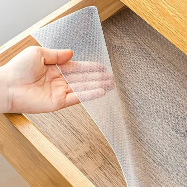 30/60cm 1.5/5M Drawer Mat Shelf Cover Liners Non Slip Waterproof Closet Placemat Table Pad Cabinet Oil-proof Liners Non-Adhesive - Image 2