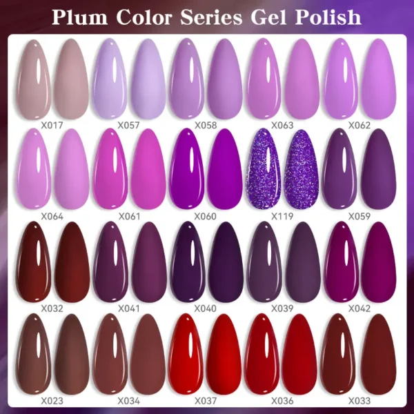 LILYCUTE 7ml Purple Nail Gel Polish Nail Supplies Vernis Semi Permanent Nail Art Manicure Soak Off LED UV Gel Nail Varnishes - Image 4