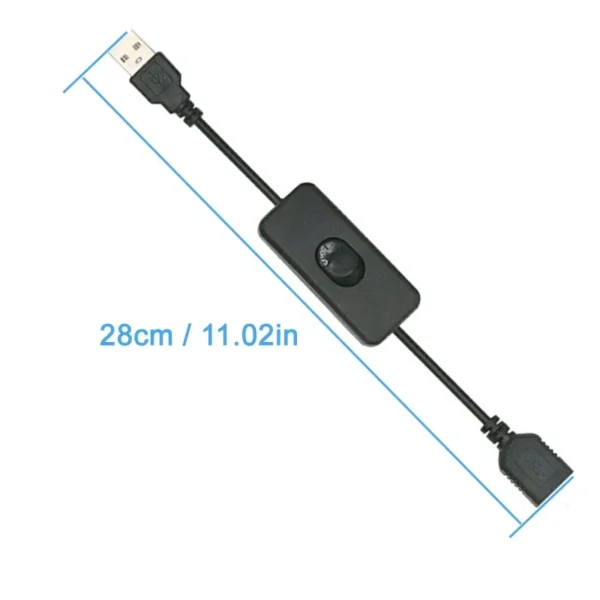 1/2 PCS USB Cable With Switch ON/OFF Extension Cable Toggle for USB Lamp Fan Power Supply Line Durable Adapter USB LED Headset - Image 6
