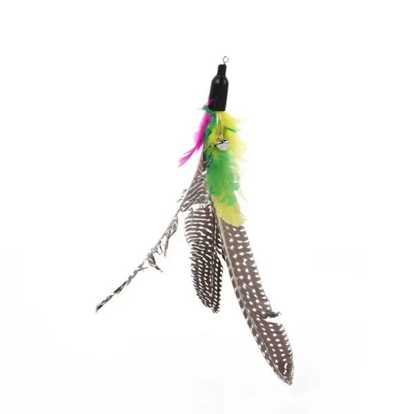 Pet Cat Toy Large Pearl Feather Bell Fishing Rod Replacement Head Funny Cat Stick Interactive Toy Cat Toys Interactive - Image 5