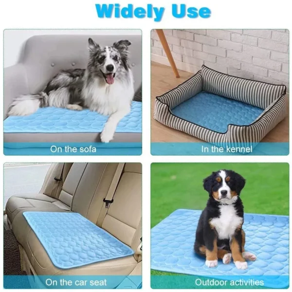 Dog Mat Cooling Summer Pad Mat For Dogs Cat Blanket Sofa Breathable Pet Dog Bed Summer Washable For Small Medium Large Dogs Car - Image 6
