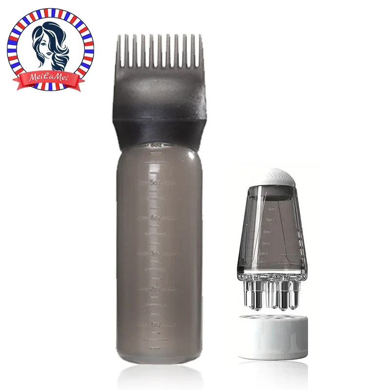 kf-Sd1f6b8a6f9ba4dc8ab3f66e8959a9feeC 2-piece Hair Dye Tool Set 6.09oz Hair Oil Applicator Bottle and1ml Dil Hair Growth Solid Hair Comb Salon Hairdressing Tools - Image 1