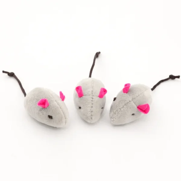3-200 Pcs Rattle Cat Mouse Toys Also Prefilled Catnip Faux Fur Cat Toys Interactive Cat Game Catnip Toys for Cats Pet Products - Image 2
