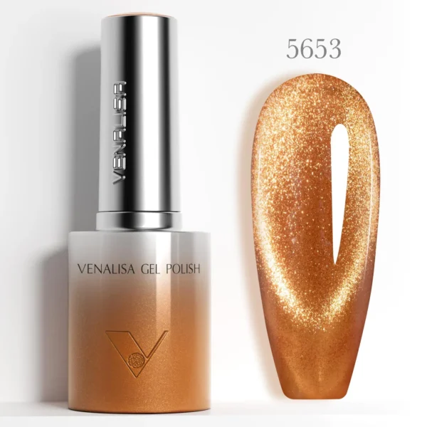 1pc Venalisa 10ml Nail Gel Polish Kit with Soft Texture Round Brush Hema/TPO Free Soak off Sparkle Cat Eye Lacquer Color Palett - Image 3