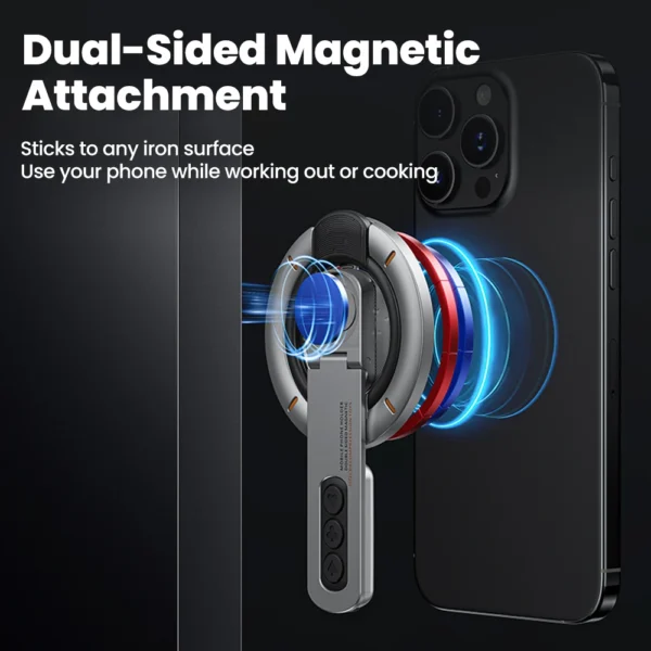 Dual-Sided Magnetic Multi-Function Finger Ring Phone Holder 360 Degree Adjustable Lazy Phone Stand For Universal Phone - Image 6