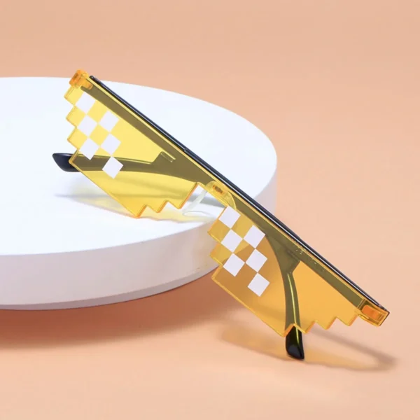 5Pcs NEW Mosaic Sunglasses Trick Toy Thug Life Glasses Deal With It Glasses Pixel Black Mosaic Sunglasses Cool Jokes Funny Toys - Image 3