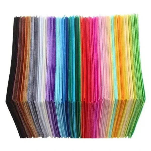 40Pcs Soft Felt Fabric Sheet Assorted Color Patchwork Sewing DIY Craft Squares Nonwoven 1mm Thick Handmade Fabric Weaving - Image 4