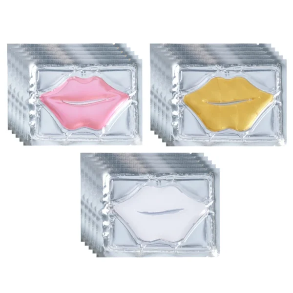 5pcs Crystal Collagen Lip Mask Lips Plumper Pink Lip Patches Moisture Nourishing Essence Korean Cosmetics Skin Care for Beauty - Image 1