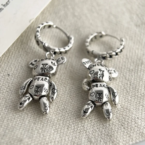 925 Sterling Silver Vintage Earrings For Women Trendy Simple Retro Earring Jewelry Prevent Allergy Party Accessories Gift - Image 3