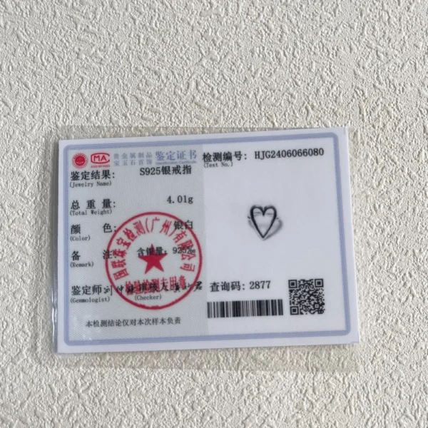 BF CLUB 925 Sterling Silver Ring For Women Jewelry Heart Finger Open Handmade Ring Allergy For Party Birthday Gift - Image 6