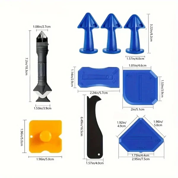 Versatile 15pcs Silicone Caulking Set: Professional, Precision Tools for Kitchens, Bathrooms - Durable and Easy to Use - Image 2