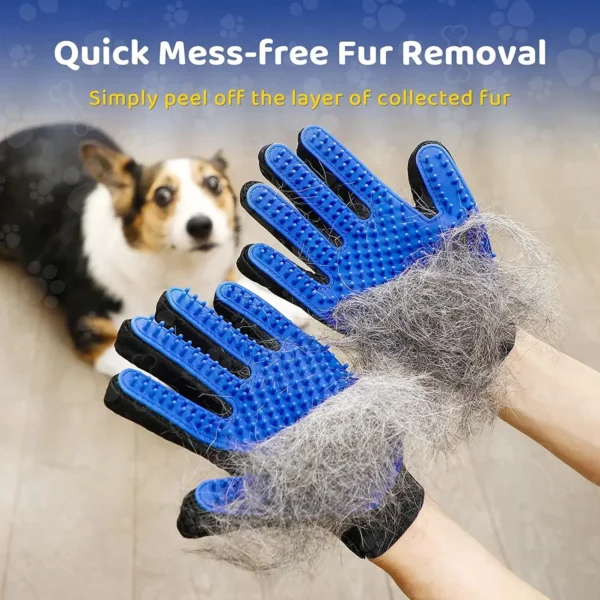Pet Grooming Glove Gentle Efficient Pet Hair Remover Mitt Cat Accessories Pet Glove for Dogs Cats Pet Products Cat Supplies - Image 3