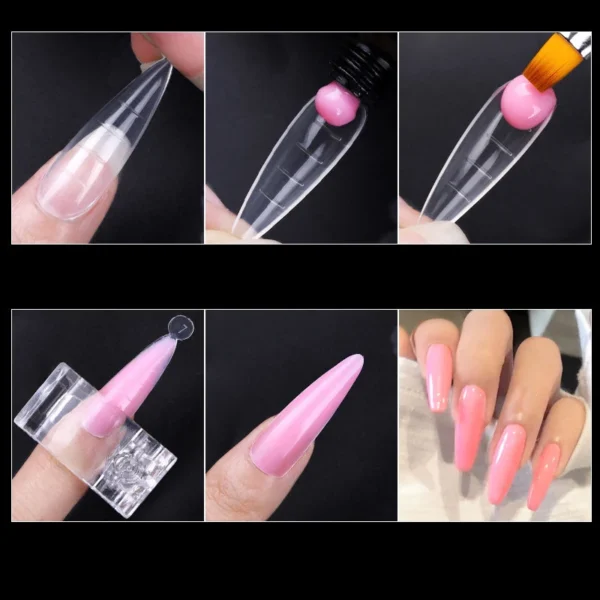 Misscheering 120Pcs/Box Transparent Fake Nails Acrylic French Nail Tips Full Coverage Press On Nails Accessory DIY Manicure Tool - Image 6