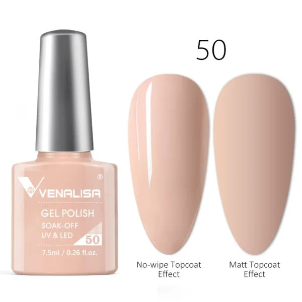 Venalisa Fashion Bling 7.5ml Nude Color Series Soak Off UV LED Nail Gel Polish Cosmetics Nail Manicure Gel Polish Nail Varnish - Image 2