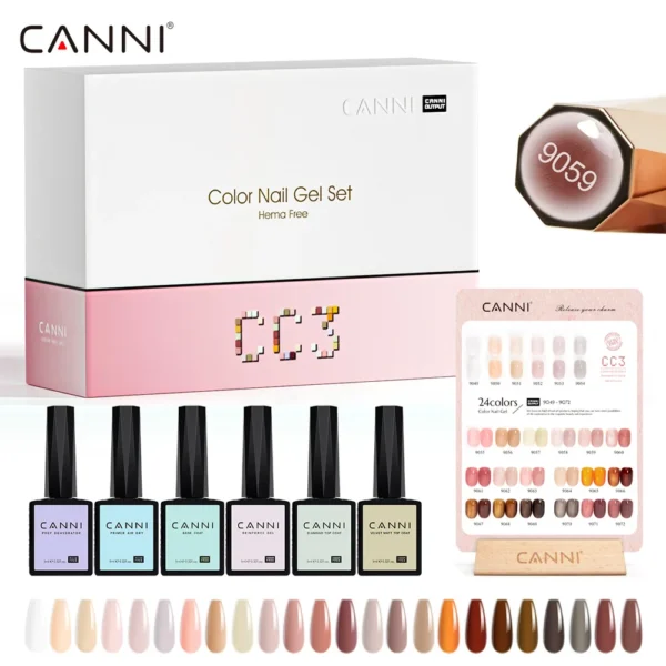 Canni TPO FREE Nail Gel Polish 9ml Jelly Color Transparent Semi Permanent Natural Nude Collection French Nail Gel Lacquer - Image 6