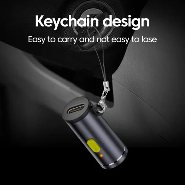 Type-C to Mini Cigarette Lighter Portable Press type Cigarette Lighter Outdoor Safety Portable Mini Cigarette Lighting Artifact - Image 5