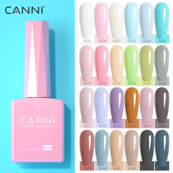 CANNI Fall Color Collection Gel Nail Polish TPO FREE 9ml Soak Off UV LED Semi Permanent Long Wear Diamond Top Nail Gel Varnish - Image 4