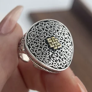 925 Sterling Silver Rings for Women Couple Minimalist Handmade Simple Vintage Pattern Ring Fine Jewelry Gift Prevent Allergy