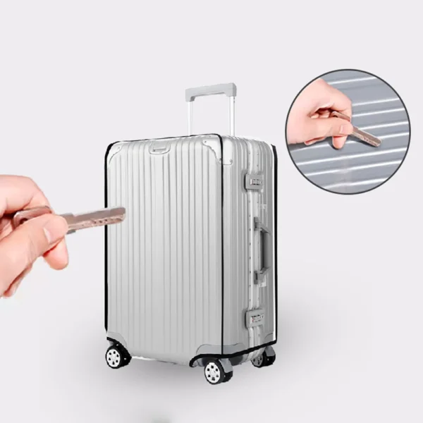 Transparent Pvc Luggage Protective Cover Wheeled Luggage Protective Cover Wear-Resistant Outer Cover Transparent Protective - Image 4