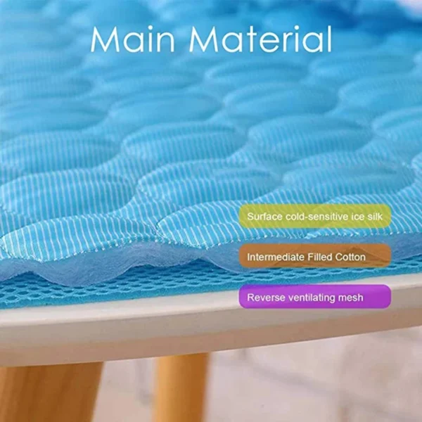 Dog Mat Cooling Summer Pad Mat For Dogs Cat Blanket Sofa Breathable Pet Dog Bed Summer Washable For Small Medium Large Dogs Car - Image 4