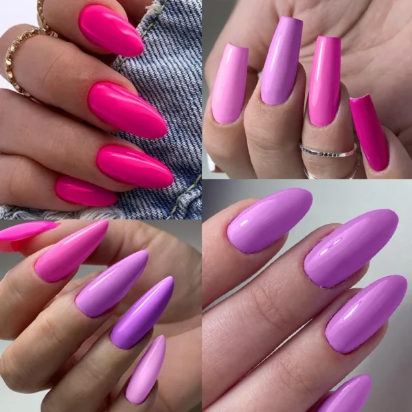 LILYCUTE 7ml Fruit Purple Green Color Gel Nail Polish Soak Off 2025 New Whitening Guava Grape Series Nail Gel Varnish Supplies - Image 2