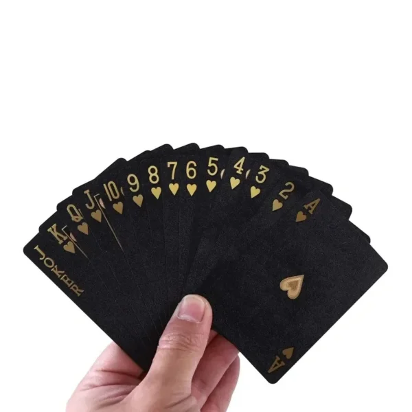 Black Rose Deck Poker Frosted Waterproof Plastic Playing Cards Texas Poker Collection Commemorative Chess Practical Party Gift - Image 6