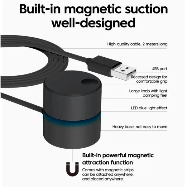 New Computer Volume Control Switch Universal Desktop Laptop USB External Extension Cable Volume Adjuster - Image 6