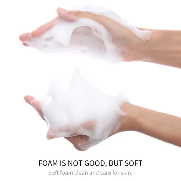 BIOAQUA Rice Raw Pulp Facial Cleanser Face Wash Foam skincare Moisturizing Skin Brightening Rejuvenation Face Cleanser Skin Care - Image 3