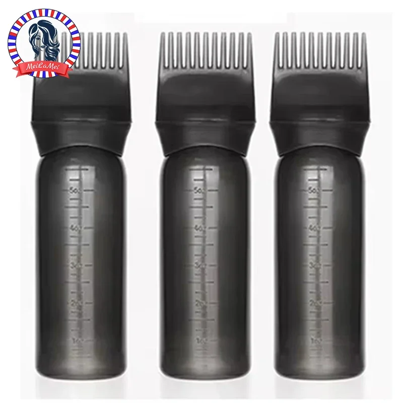 kf-Sf01354f5c8894c2d915b3baf22f9ca85x 3pcs180ml Oil Scalp Applicator Root Washer Repeatable Filling Bottle Root Comb Applicator Bottle Salon Barbershop Accessories - Image 1