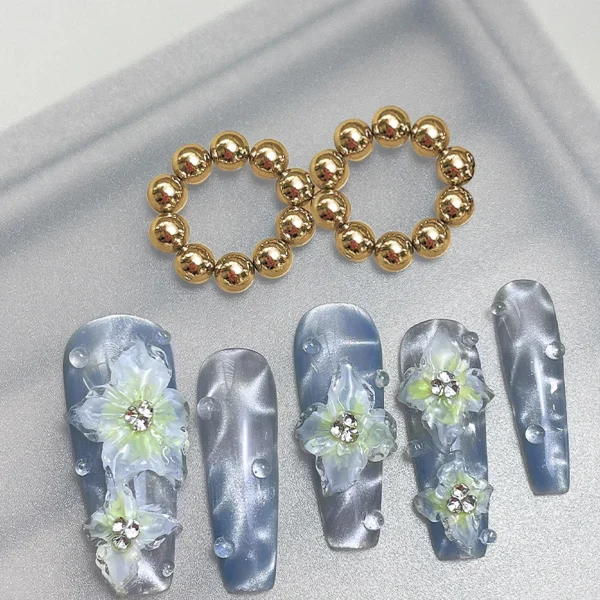 10pcs/20pcs Water Ripple Cat Eye Magnetic Gel Beads Multifunctional Nail Art Flower Carving Cat Magnet DIY Nail Art Design Tool - Image 5