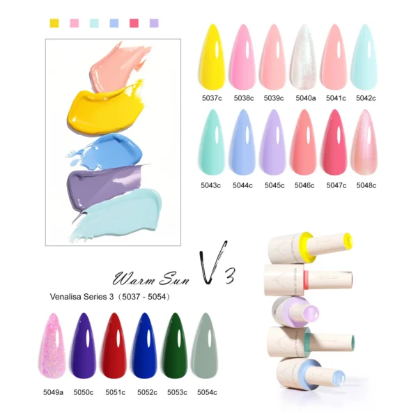 10ml VENALISA Nail Gel Polish HEMA TPO Free Vegan Soak Off UV LED Gel Varnish Glossy Long Wear Diamond Top Semi Permanent Gel - Image 4