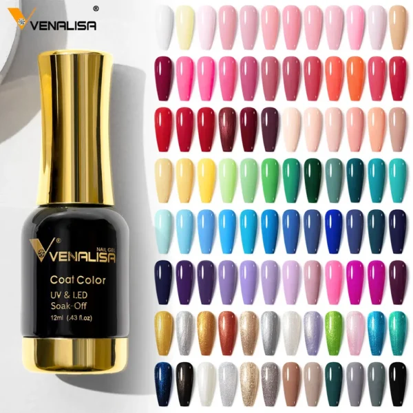 Venalisa TPO FREE Tempered Top Coat Nail Paint Gel Platinum Gel Polish Nail Soak Off UV LED Gel Polish Nail Lacquer Varnishes - Image 3
