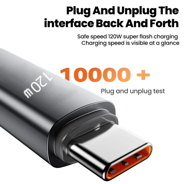 120W USB A/Type C to Type C Fast Charge Spring Cable Telescopic Car Phone Charger For Macbook iPhone16 15 Samsung Huawei - Image 4