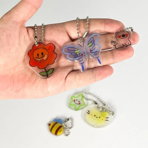 5Pcs Shrink Plastic Sheets Fun Thermal Heat Shrink Film Translucent Sheets Blank Shrink Art Film Paper For DIY 14.5x20cm - Image 6