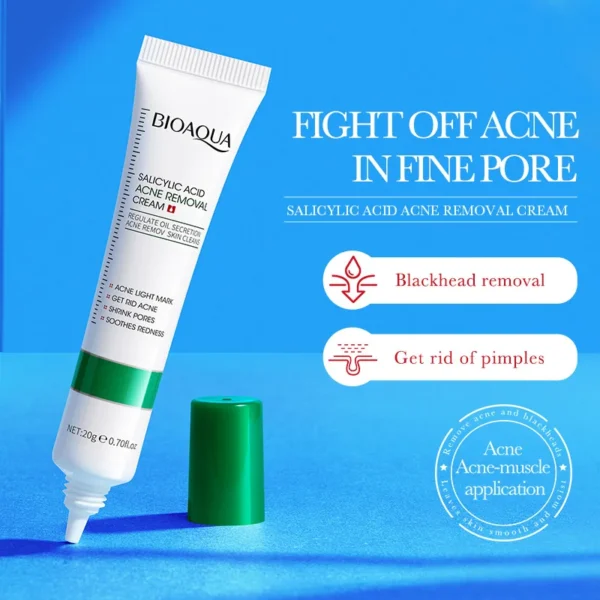 BIOAQUA Salicylic Acid Face Cream Acne Creams Mark Repair Firming Moisturizing Blackhead Remover skincare Facial Cream - Image 2