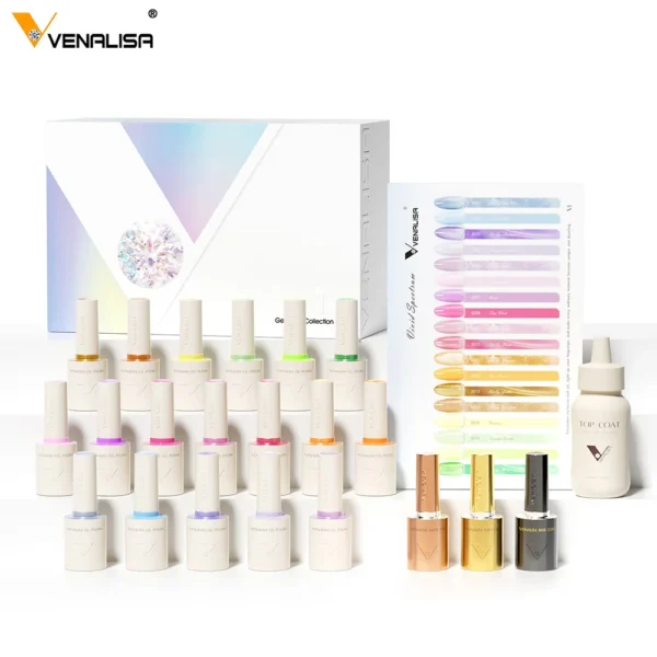 1Set VENALISA VIP Whole Set 10ml HEMA TPO Free Vegan Nail Gel Polish Color Display Gel Varnish Nail Maincure Branded Suitcase - Image 4