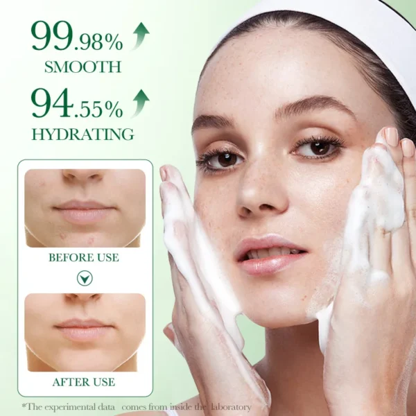 BIOAQUA Centella Asiatica Facial Cleanser Moisturizing Oil Control Face Cleansing Face Wash Foam Facial Cleanser Skin Care - Image 3