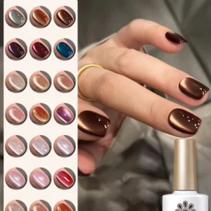 BORN PRETTY Brown Color Water Light Cat Magnetic Gel Nail Polish for Winter 10ml Varnish Semi Permanent Manicure Nail Art DIY