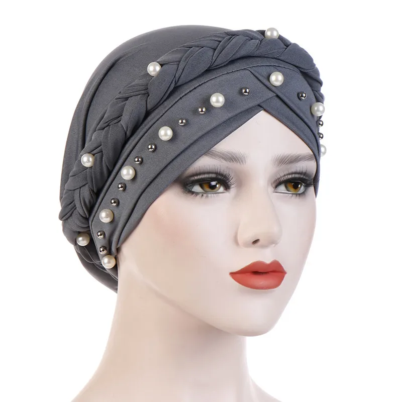 Head Scarf for Muslim Women Solid Cotton Turban Bonnet Hijab Caps White Pearl Inner Hijabs Femme Musulman Arab Wrap Turbantes Head Scarf for Muslim Women Solid Cotton Turban Bonnet Hijab Caps White Pearl Inner Hijabs Femme Musulman Arab Wrap Turbantes - Image 1