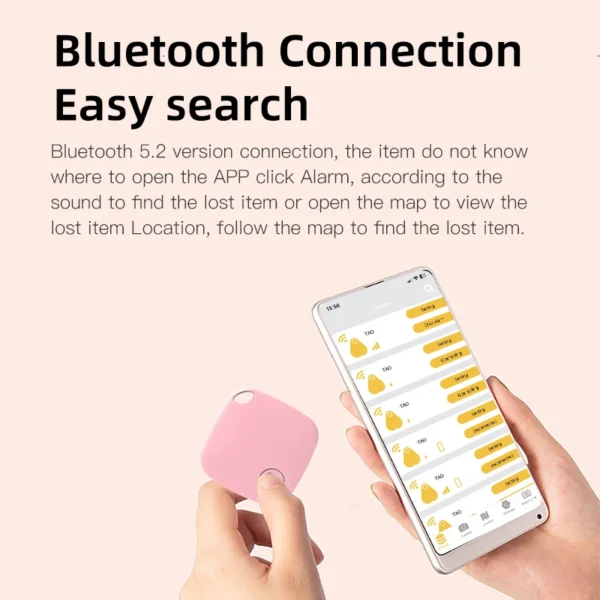 Mini Bluetooth 5.0 Tracker AntiLost Device Round Pet Kids Bag Wallet Tracking Smart Finder Locator - Image 2