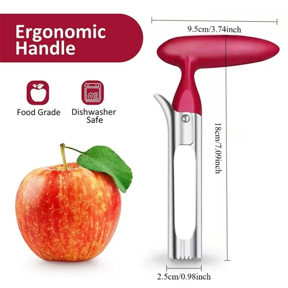 Premium Apple Corer Stainless Steel Apple Pears Core Remover Tool Fruit Cutter Seeder Slicer Knife Kitchen Vegetable Tools Premium Apple Corer Stainless Steel Apple Pears Core Remover Tool Fruit Cutter Seeder Slicer Knife Kitchen Vegetable Tools - Image 1