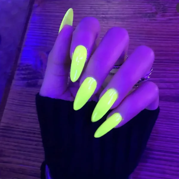 12 Colors Pigment Nail Powder Kit, Pigment Nail Super Bright Neon Powder Barbie Fluorescent Acrylic Powder Set, With Clear Box - Image 2