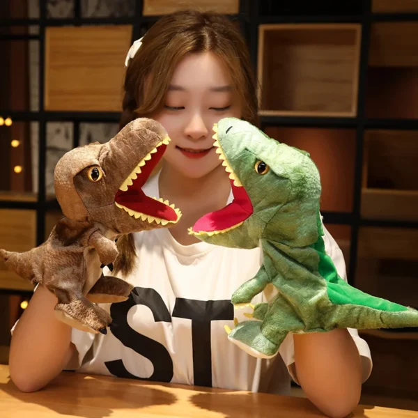 1 pc Dinosaur Plush Hand Puppets Lifelike Triceratop Tyrannosaurus Rex Hand Puppets for Kids Adults Muppets 1 pc Dinosaur Plush Hand Puppets Lifelike Triceratop Tyrannosaurus Rex Hand Puppets for Kids Adults Muppets - Image 1
