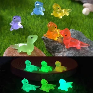 10/20PCS Mini Lizards Glow At Dark Vivarium DIY Accessories Mimiature Figurines Fairy Garden Decoration Kawaii Animals Toys