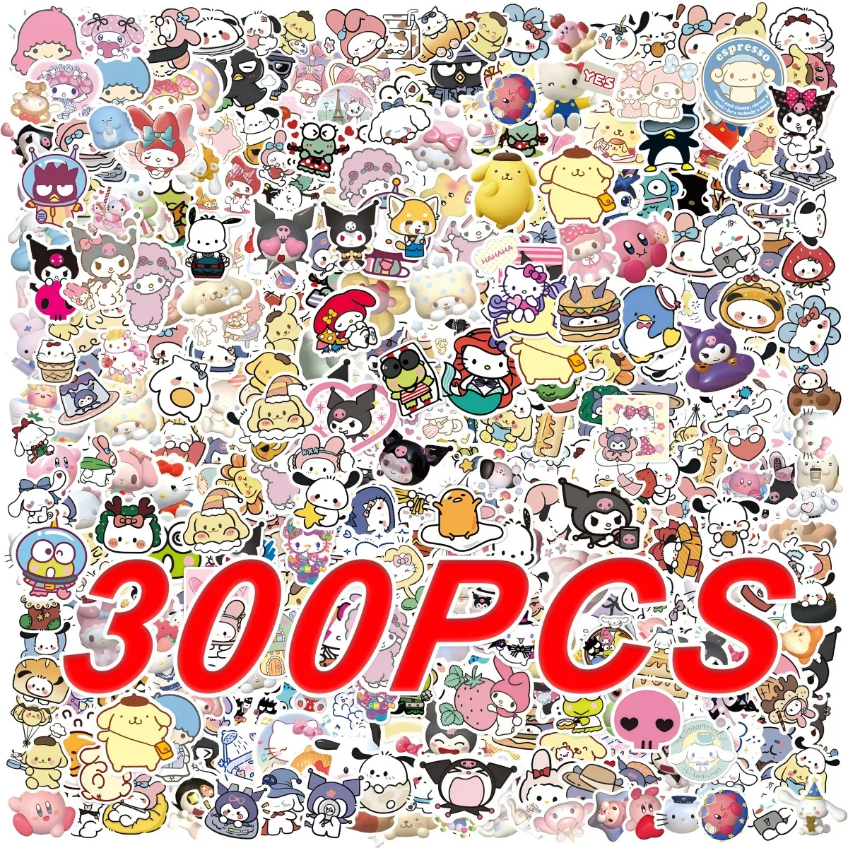 103/200/300Pcs Kawaii Sanrio Kuromi Stickers Hello Kitty Melody Laptop Phone Scrapbook Waterproof Cartoon Cute Sticker Decals 103/200/300Pcs Kawaii Sanrio Kuromi Stickers Hello Kitty Melody Laptop Phone Scrapbook Waterproof Cartoon Cute Sticker Decals - Image 1