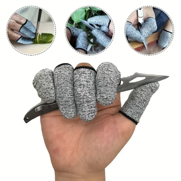 10Pcs Cut-Resistant Safety Gloves, Level 5 Protection - High Performance for Outdoor Work/Kitchen Use 10Pcs Cut-Resistant Safety Gloves, Level 5 Protection - High Performance for Outdoor Work/Kitchen Use - Image 1
