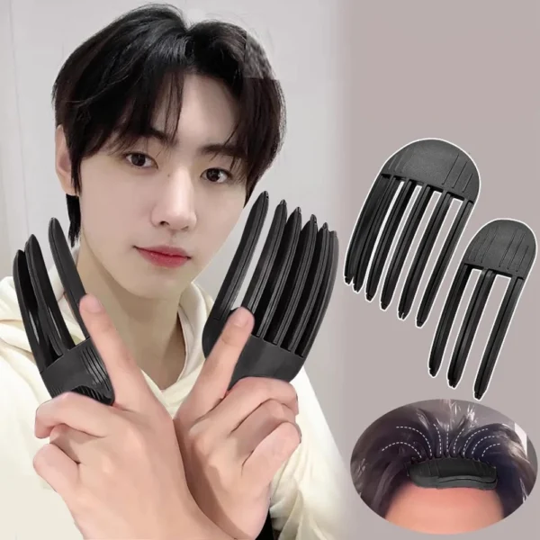 1/2Pcs Simple Fluffy Hair Roots Clips No Heat High Vertex Hair Curler Styling Fluffiness Women Men Volume Wind Sculpting Comb 1/2Pcs Simple Fluffy Hair Roots Clips No Heat High Vertex Hair Curler Styling Fluffiness Women Men Volume Wind Sculpting Comb - Image 1